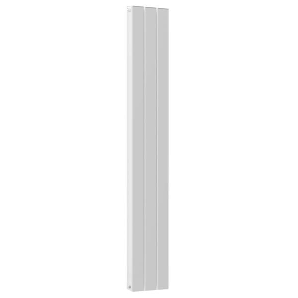 305mm-x-1800mm-Double-Aluminium-Panel-Radiator-in-White--Model-Lena--Wall-mounted
