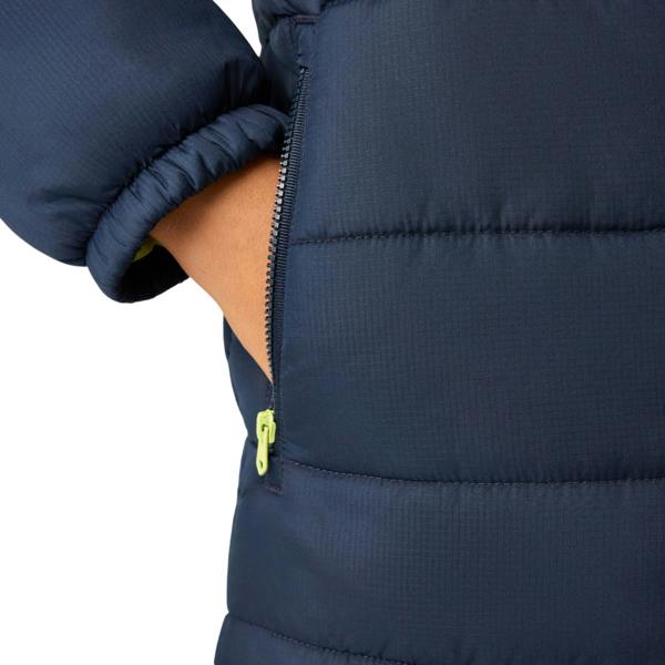 Regatta Childrens/Kids Lofthouse Plain Padded Jacket - Navy/Wild Lime - 