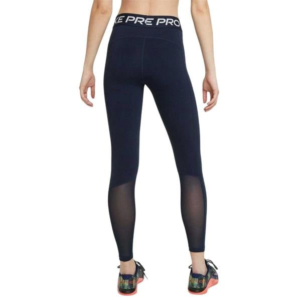 Nike Womens/Ladies Pro Leggings - Obsidian Blue/White - 