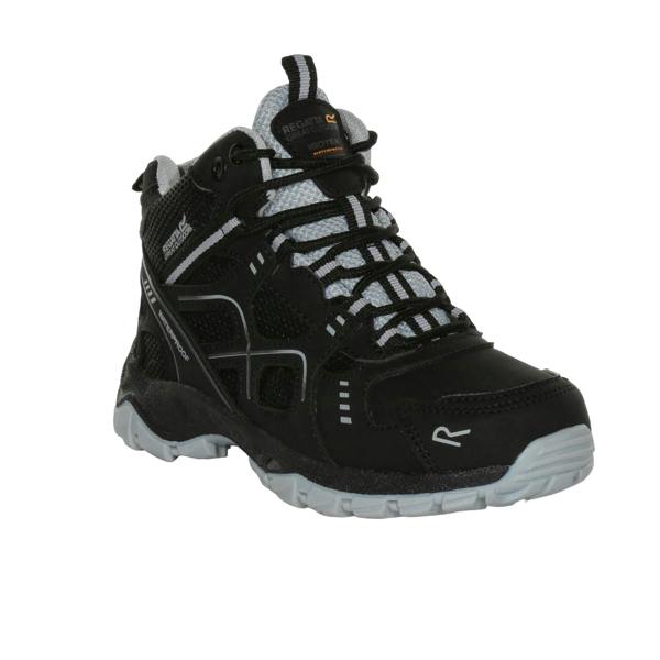 Regatta Childrens/Kids Vendeavour Walking Boots - Black/Light Steel - 