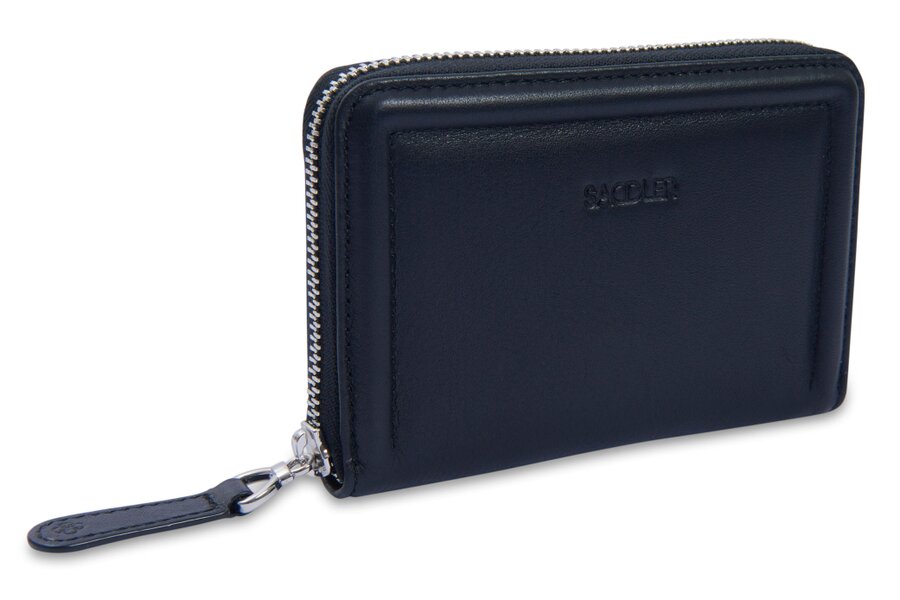 SADDLER "Annie" 3 Way Zipper RFID Real Leather Zipper Wallet (Gift Boxed) - Black