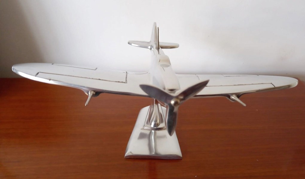 Inspirational Gifting Spitfire Aeroplane Home Ornament Aluminium Plane Sculpture