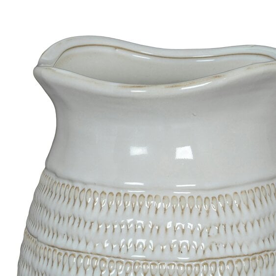 Hill Interiors Tava Hewn Medium Vase - White