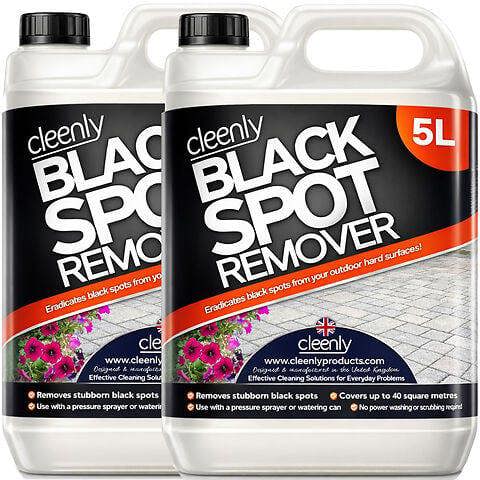 Cleenly Black Spot Remover - Breaks Down Black Spots & Cleans Dirt and Grime Patio Driveway 10L