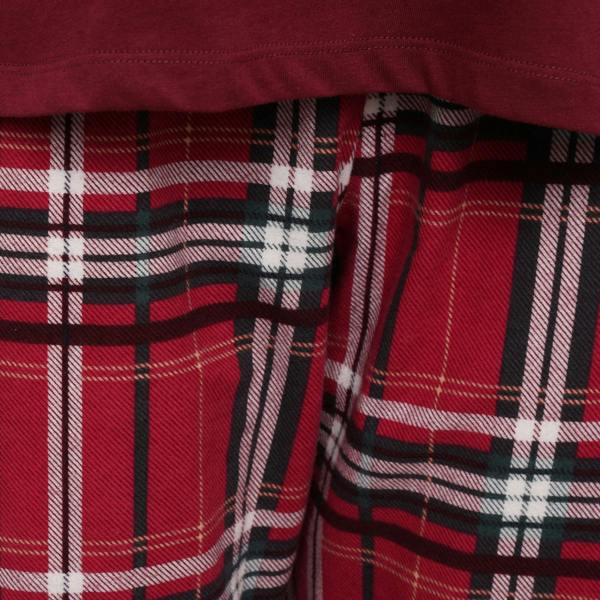 Smart Living Ladies Check Flannel Pyjama - Red