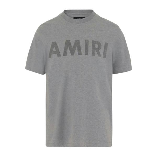 Amiri Logo Print T-Shirt   in  Grey