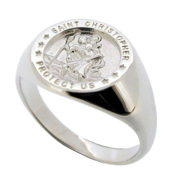Christopher James of London Sterling Silver St Christopher Ring