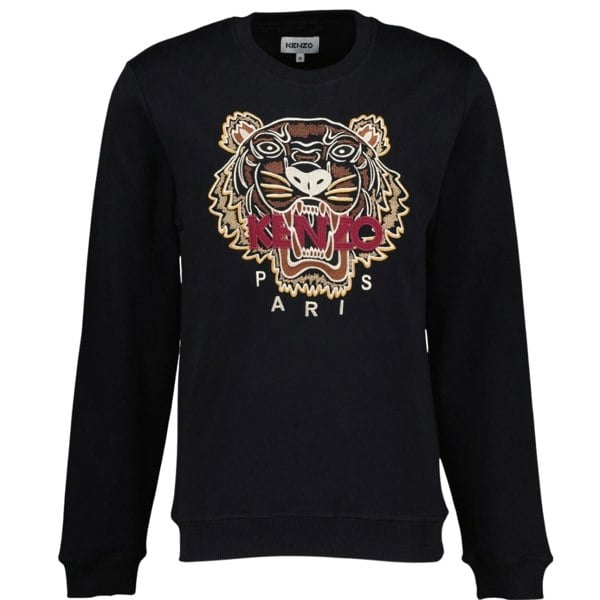 Kenzo Tiger Embroidered Varsity Icon Jumper - Black