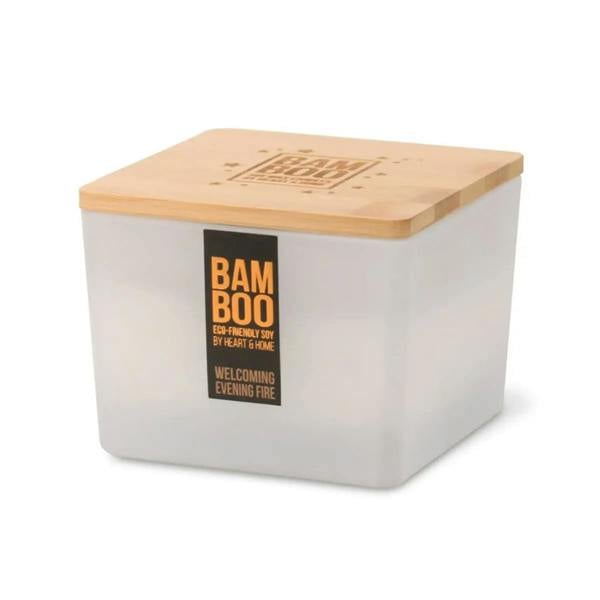 BAMBOO Welcoming Evening Fire - Bamboo Centrepiece Candle
