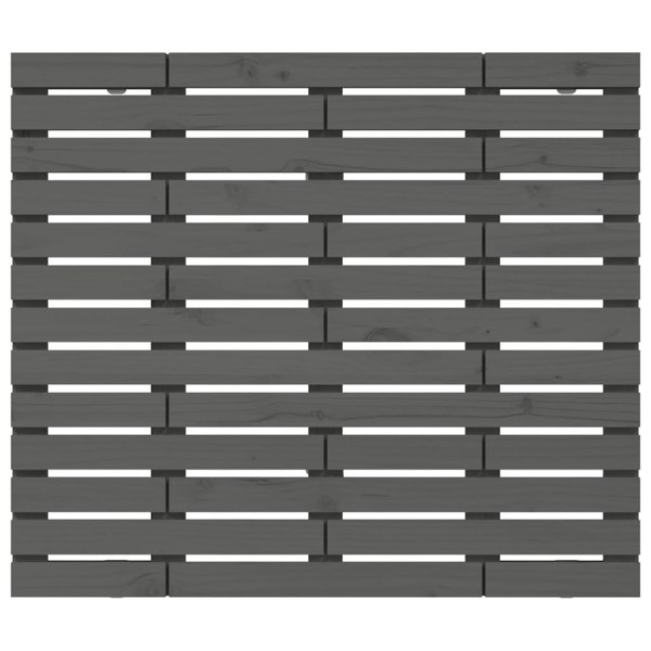 Berkfield Wall Headboard Grey 141x3x91.5 cm Solid Wood Pine