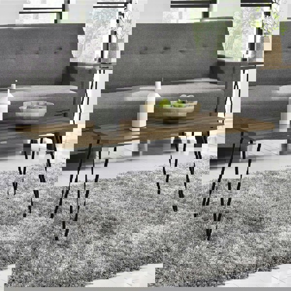 Dorel Home Owen Retro Coffee Table in Walnut Look