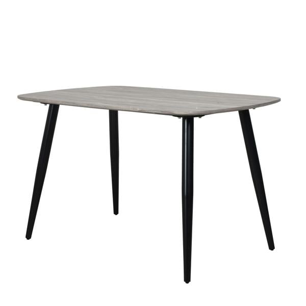 Core Products Aspen Rectangular Dining Table with Black Tapered Legs
