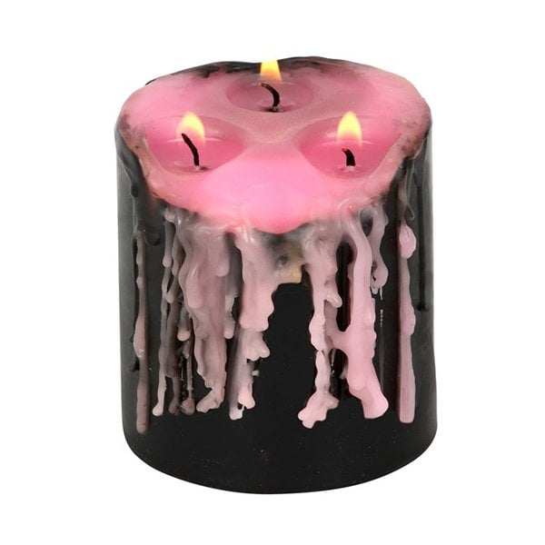 Serano Small Pink Vampire Tears Pillar Candle
