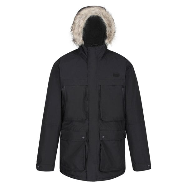 Regatta Mens Volter Waterproof Insulated Parka - Black