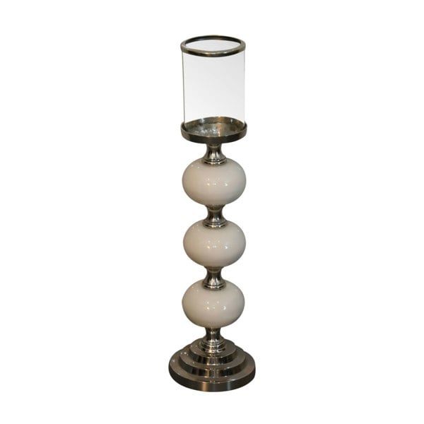Artisan Furniture Chrome Bubble Candle Holder Set