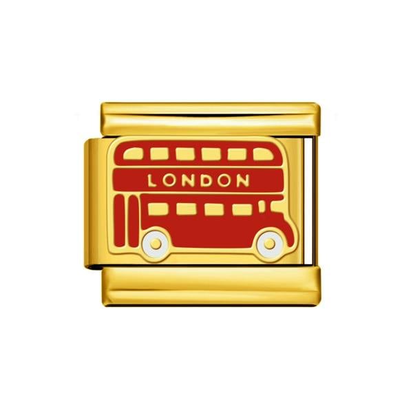 Serafina London Red Bus | Italian Style Bracelet Charm