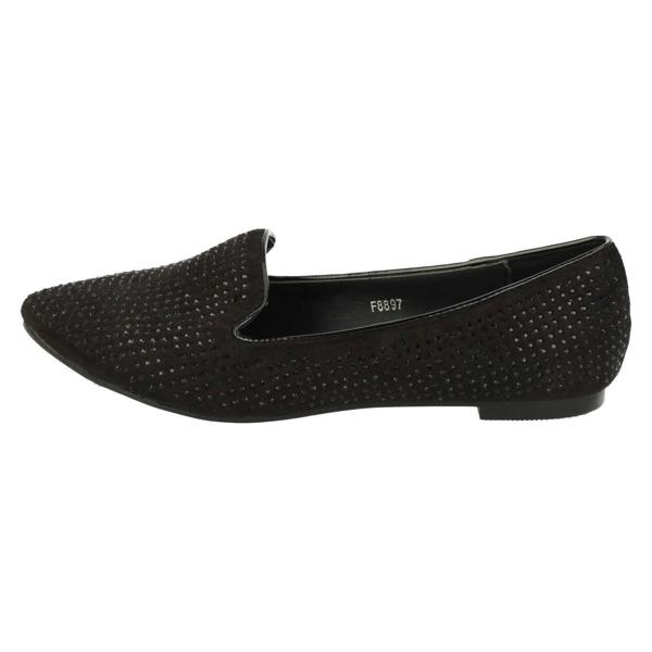 Spot On Ladies Spot On Gem Detailing Casual Shoes