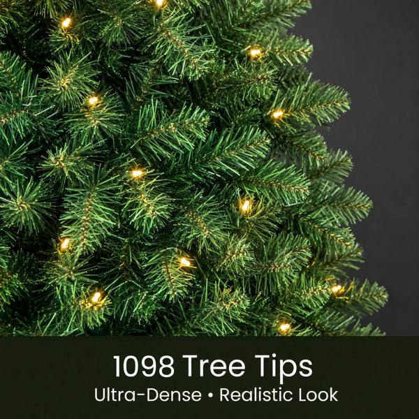 Outdoor Living Richmond Fir Winter Pre-Lit Artificial Christmas Tree