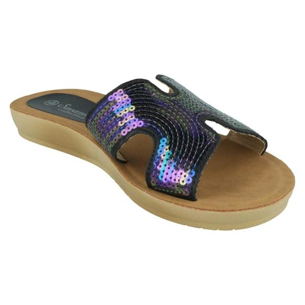 Savannah Ladies Savannah Sequin Mules F00354