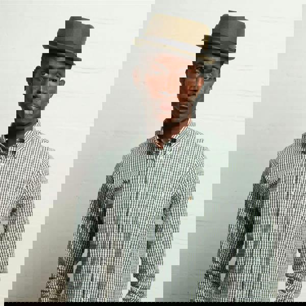 Gabicci V55GW01 Mens Fraser Long Sleeve Woven Check Shirt Gabicci Vintage - IVY