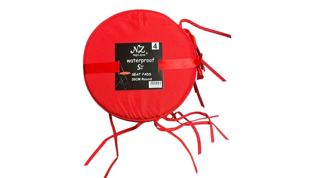 Night Zone Waterproof Round Seat Cushion 35 cm – Indoor & Outdoor Garden Patio Chair Pad