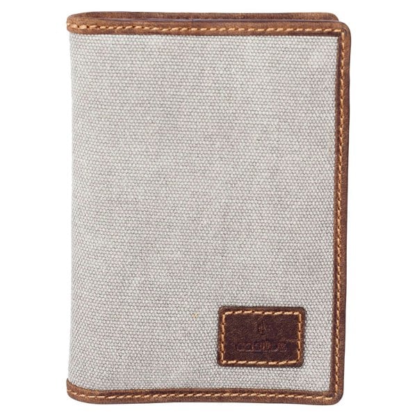 Mala Leather Canvas & Hunter Leather RFID Passport Cover