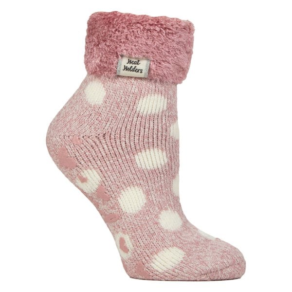 Heat Holders Ladies Non Slip Thermal Low Cut Ankle Slipper Bed Socks with Grips