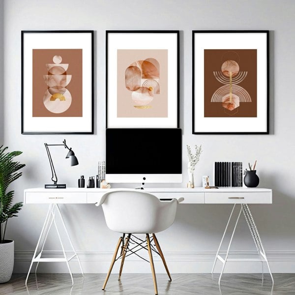 Prints for office | set of 3 framed wall art prints