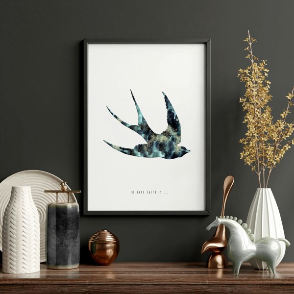 Hallway art | Set of 2 Flying birds wall art prints