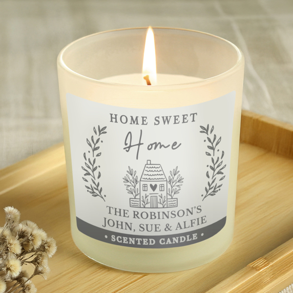 Personalised Memento Company Personalised HOME Scented Jar Candle