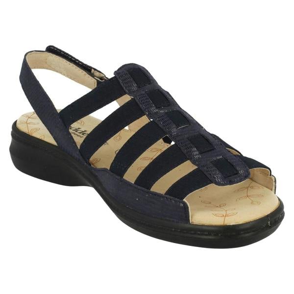 Padders Ladies Padders Wide Fit Strappy Sandals Lesley