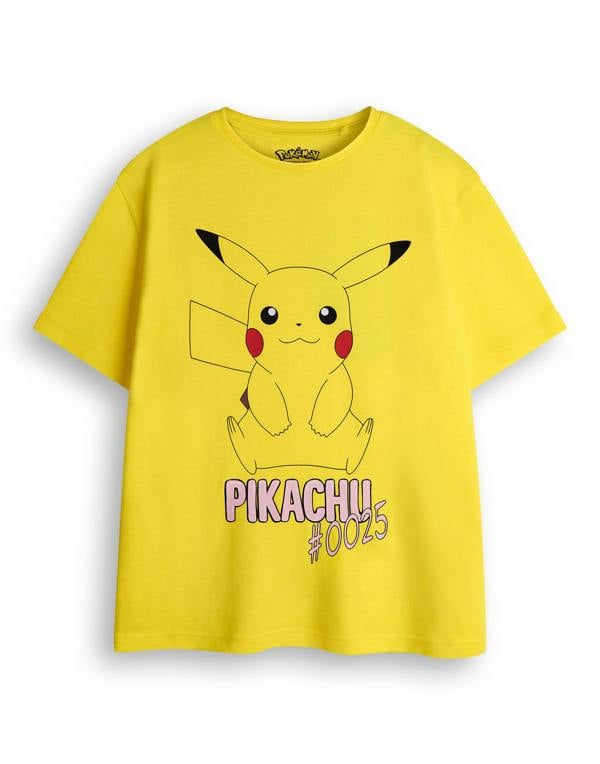 Pokemon Girls Multicoloured Pikachu, Eevee & Jigglypuff Multi-Pack of 3 Short-Sleeved T-Shirts
