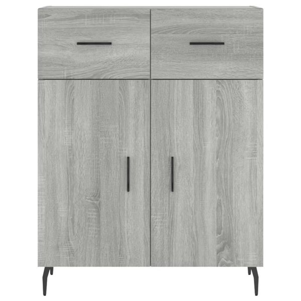 Berkfield Sideboard Grey Sonoma 69.5x34x90 cm Engineered Wood