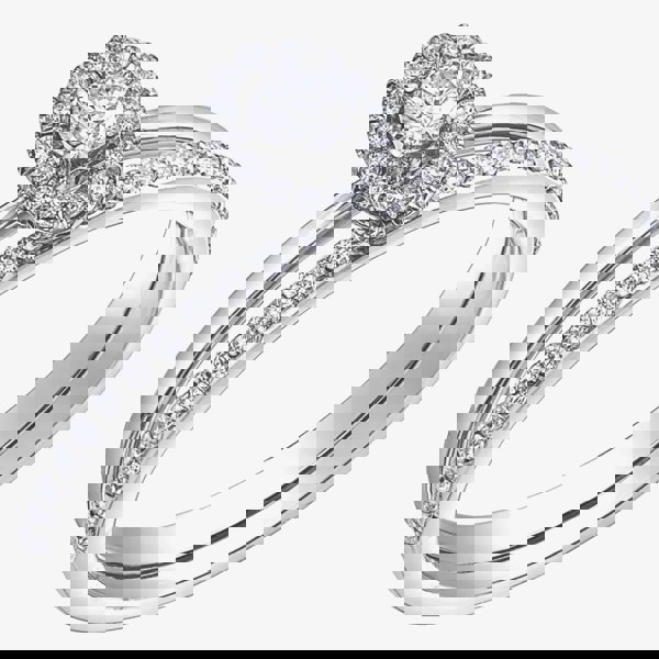 T. H. Baker 9ct White Gold 0.15ct Diamond Ring 31029WG/15-10