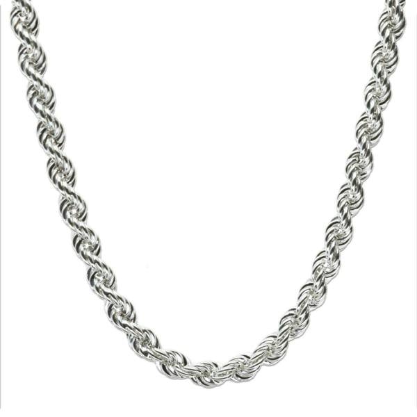 Sterling Silver 3mm Rope Chain - Love Silver Jewellery