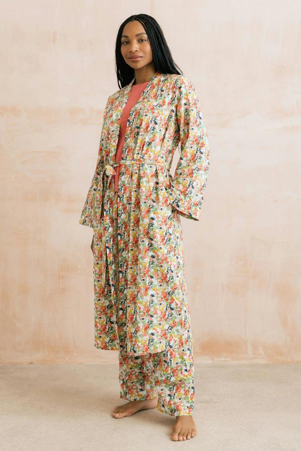 Lily & Me Mayflower Dressing Gown White