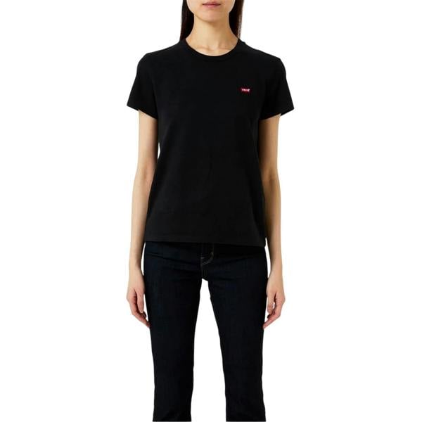 Levis Womens/Ladies Batwing Logo T-Shirt - Black - 