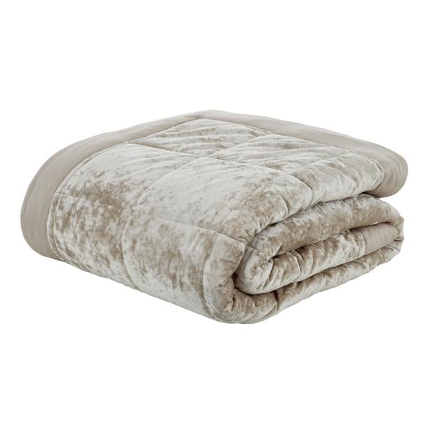 Catherine Lansfield Crushed Velvet Bedspread