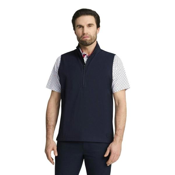 Puma Mens Ripguard Performance Sleeveless Polo Shirt - Deep Navy - 