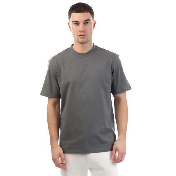 Hugo Mens Dapolino Logo Printed Relaxed Fit T-Shirt - Grey - 