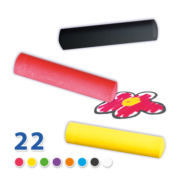 SES Creative Playground chalk 22pcs bucket