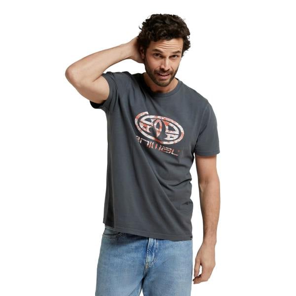 Animal Mens Jacob Organic T-Shirt - Charcoal - 