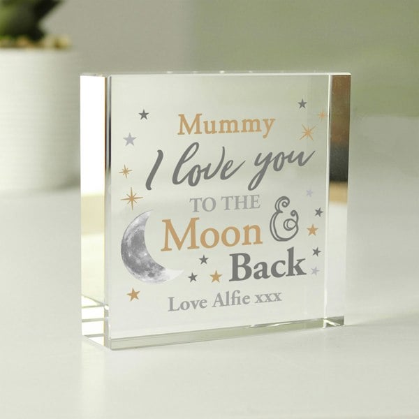 Personalised Memento Company Personalised To the Moon and Back... Crystal Token