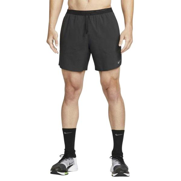 Nike Mens Stride Running Shorts - Black/Silver - 