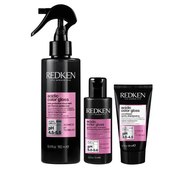 Redken Acidic Color Gloss Leave In Heat Protectant Shampoo Conditioner