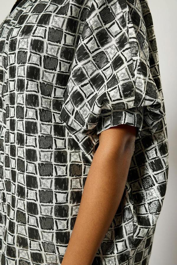 Lioness by TF Short Checkered Kimono Jacket