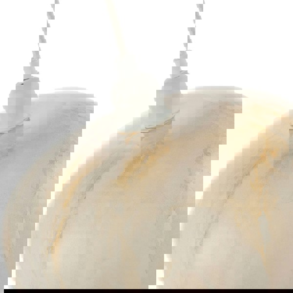 Amber Tinted Alabaster Glass Pendant Shade with Marble Effect Finish Image 5