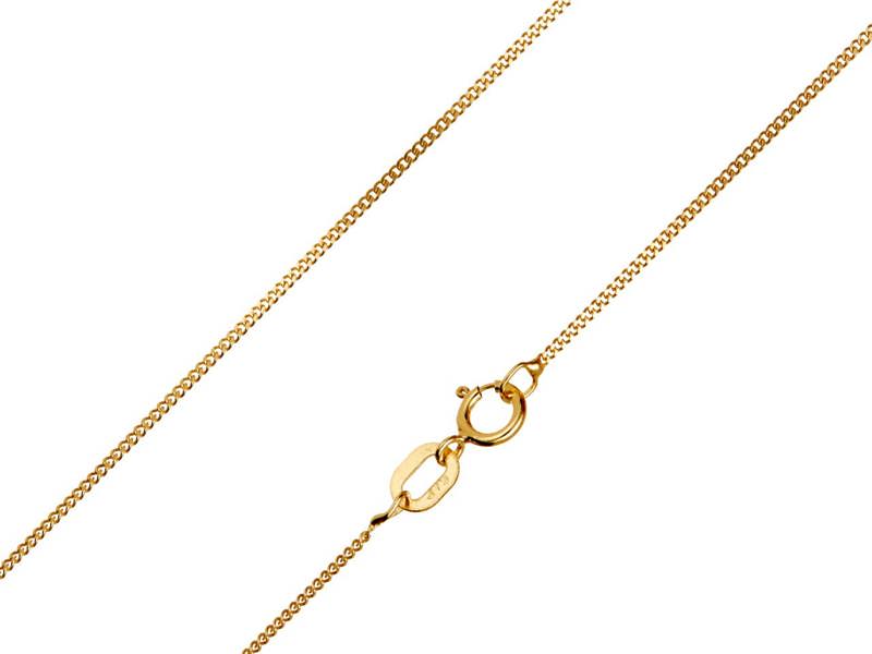 Cooksongold 9ct Yellow Gold Necklace Chain, Diamond Cut Curb Necklace
