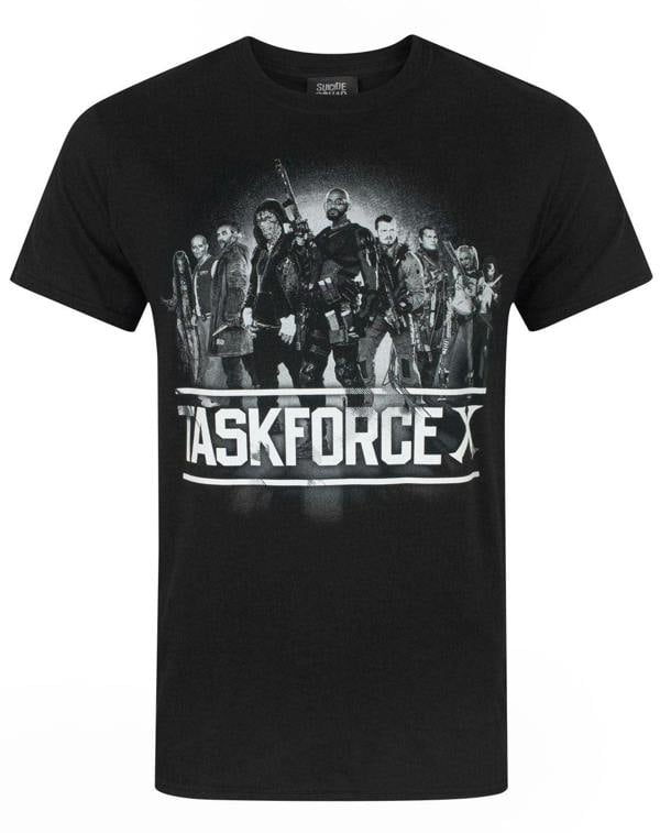 DC Comics Mens Black Task Force X Short Sleeved T-Shirt