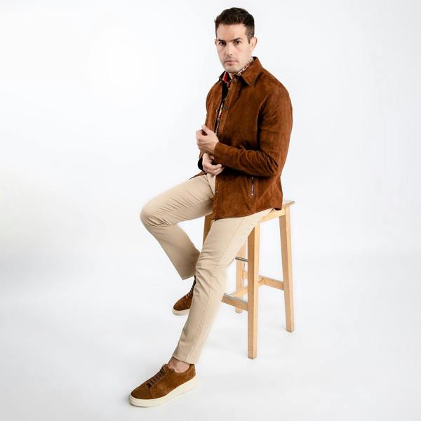 SUEDE SHIRT - Premium Men's Patterned Shirt by Claudio Lugli | Bold Design, Tailored Fit, Best Printed Shirts